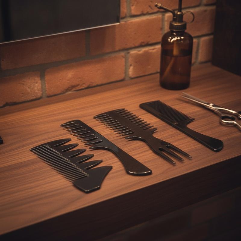 Men'S Grooming Hairstyles - 【新商品】静電気防止加工のメンズヘアスタイリングコームセット。幅広の歯で髪をとかし、スタイリングしやすい。後ろに髪をまとめる、または前髪をカットするヘアスタイルに最適なグルーミングツール。