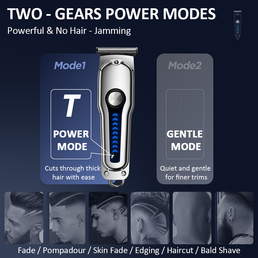 USB充電式プロフェッショナルバリカン - プッシュ式シェー - Hair Clipper のレビューと価格