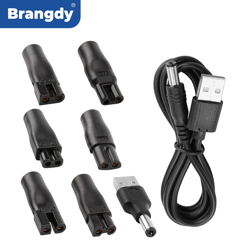 Brangdy 8 個交換用電源コード 5V 充電器 USB - Beard Trimmer のレビューと価格