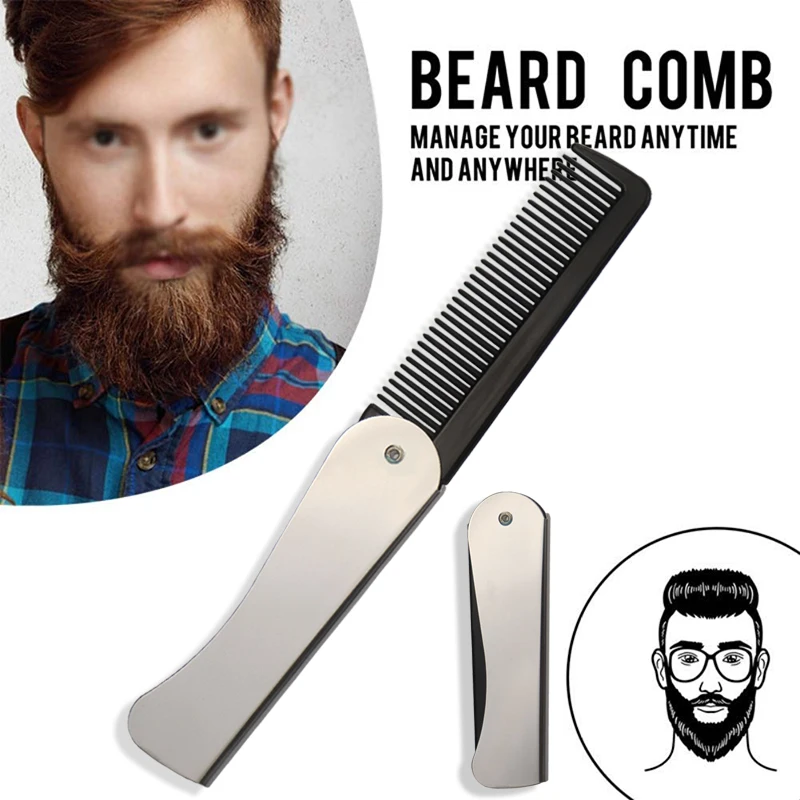 1個入り 折りたたみ式 静電気防止 ポケットスチールコーム  - Beard Oil のレビューと価格