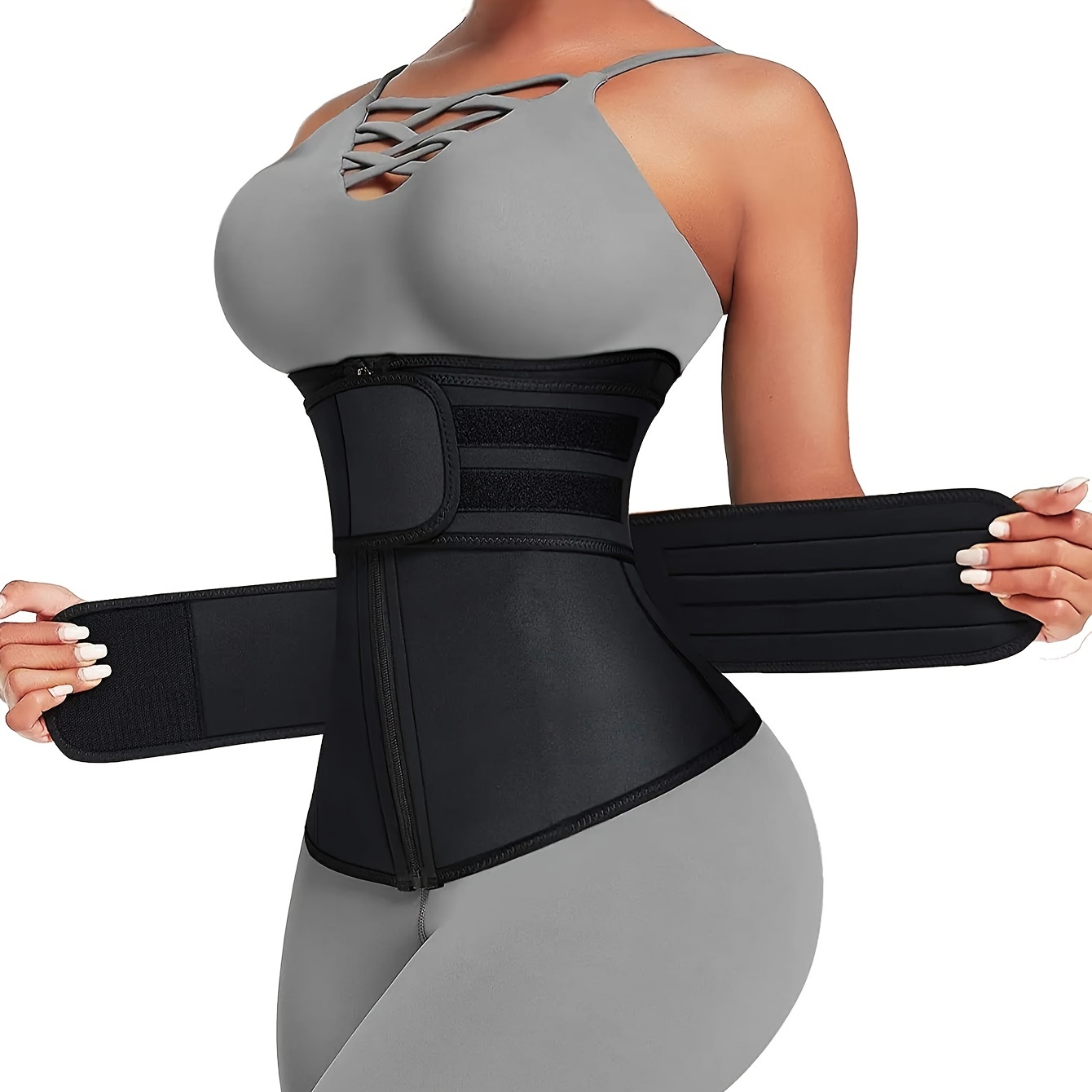 女性用ウエストトレーナーベルト ダブルストラップ ジッパー  - Body Trimmer のレビューと価格