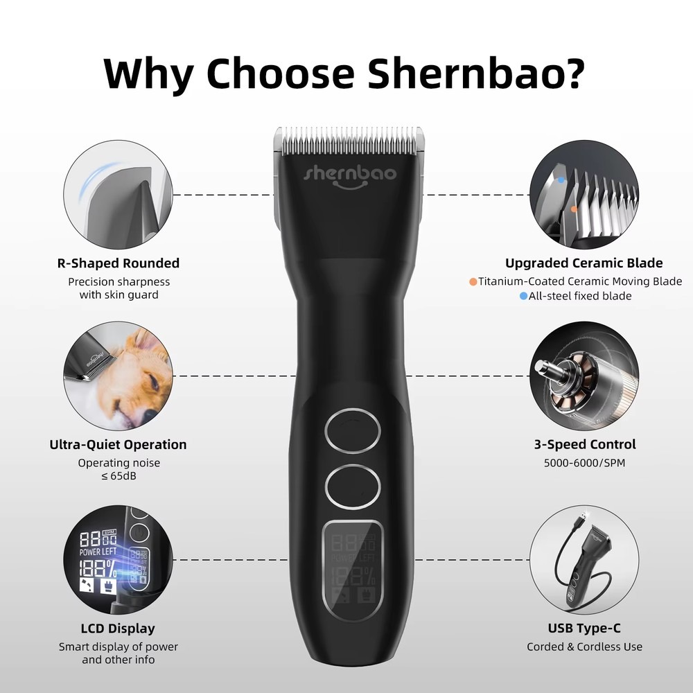 シェルンバオ PGC-880 Dシリーズ コードレス充電式  - Hair Clipper のレビューと価格