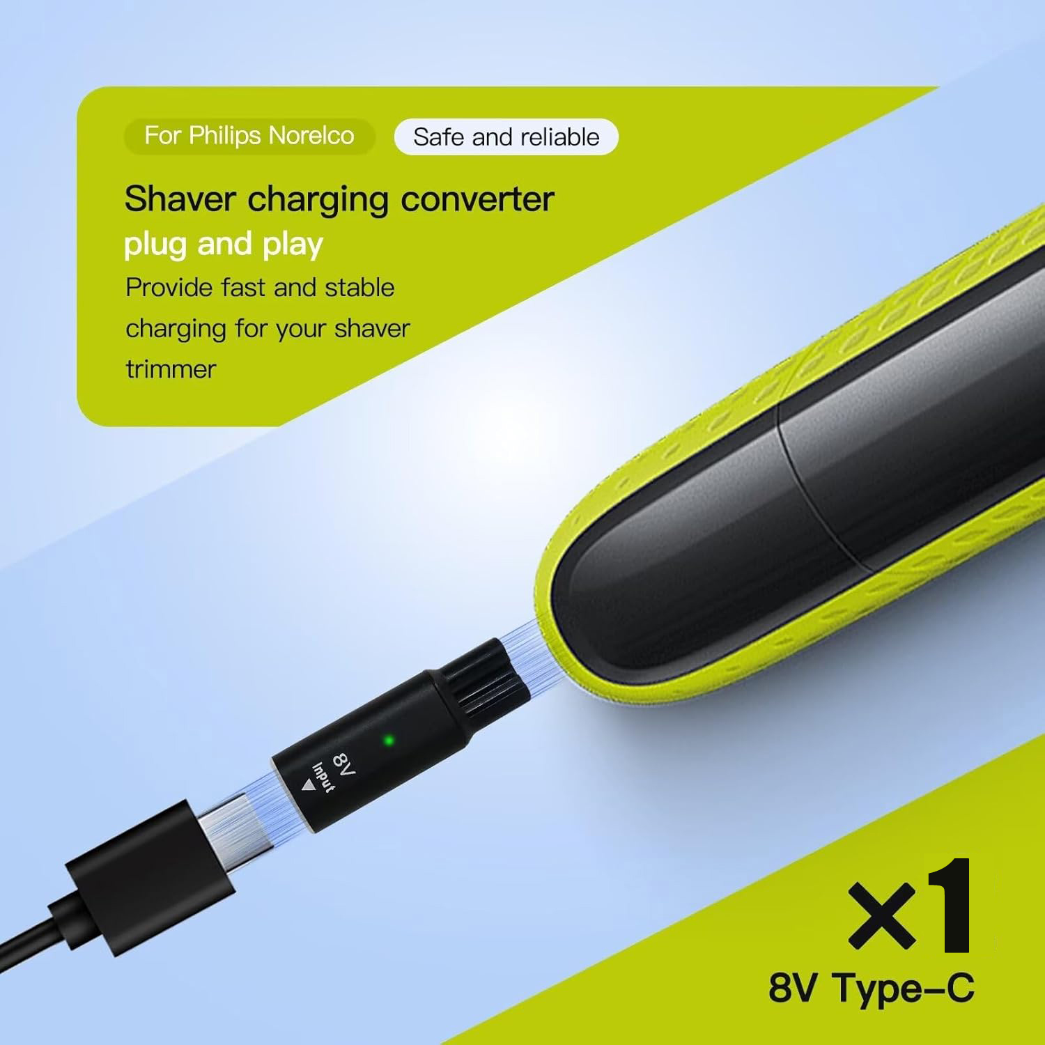 8V HQ850 Type-C シェーバー充電器アダプター充 - Electric Razor のレビューと価格