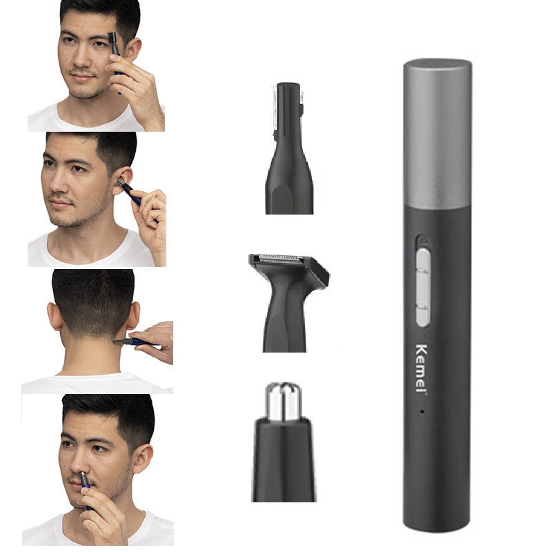 Kemei Pro 充電式鼻毛トリマーペンひげグルーミングキ - Grooming Kit のレビューと価格