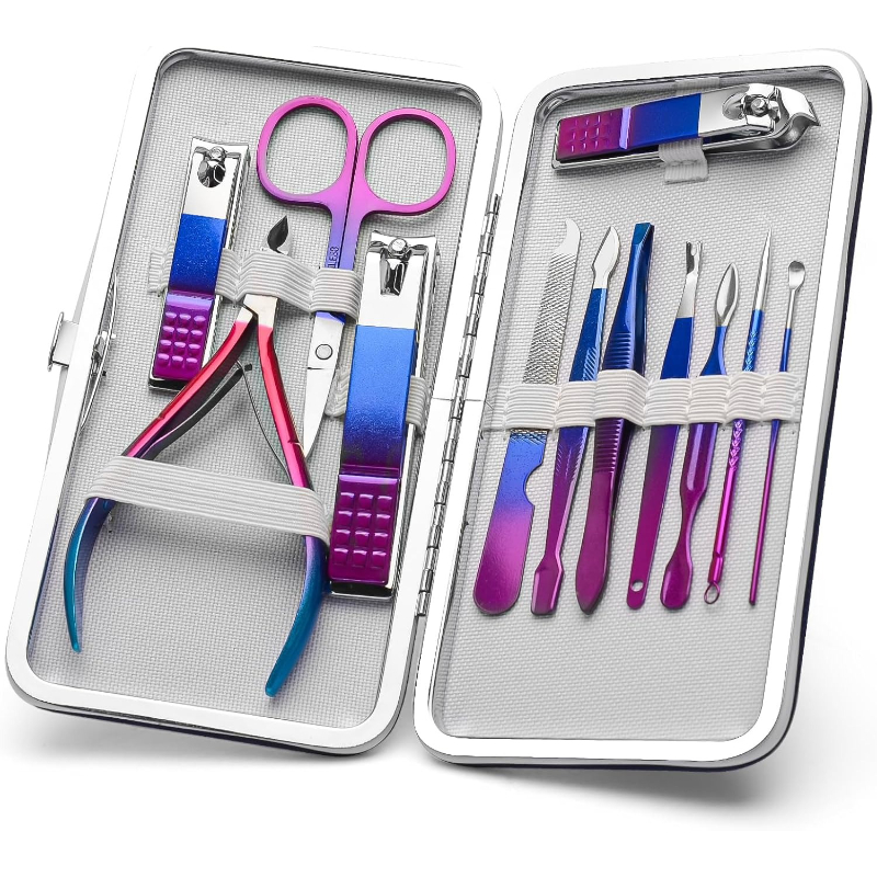 マニキュアセット ネイルクリッパー ペディキュアキット 男女 - Mens Grooming Travel Kit のレビューと価格