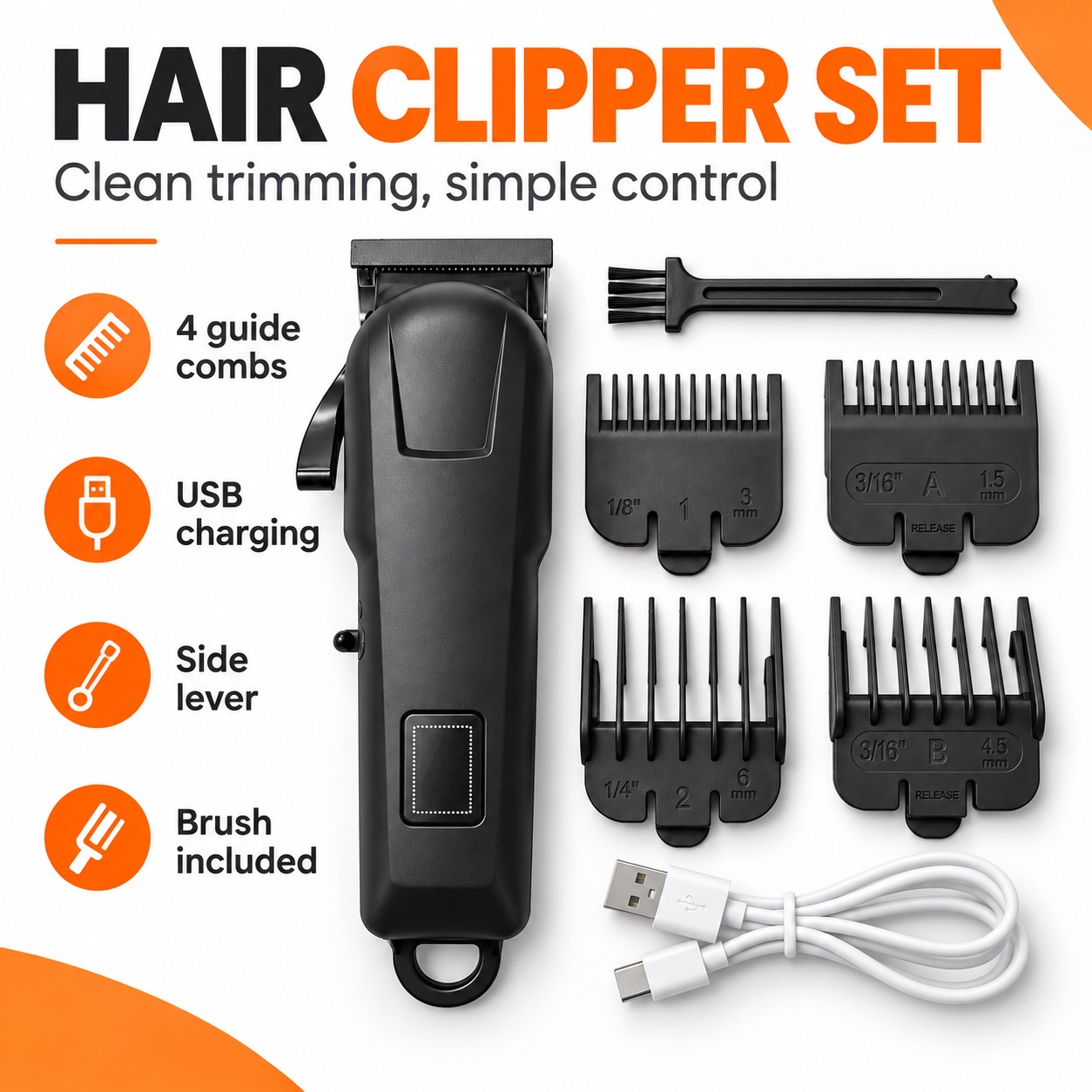 電動バリカンとシェーバーのセット。バッテリー残量表示機能付き - Grooming Kit のレビューと価格