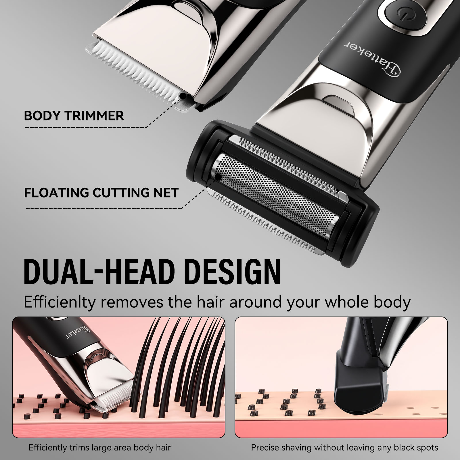 ハッテカー 5-in-1 男性用グルーミングキット。多機能で - Beard Trimmer のレビューと価格