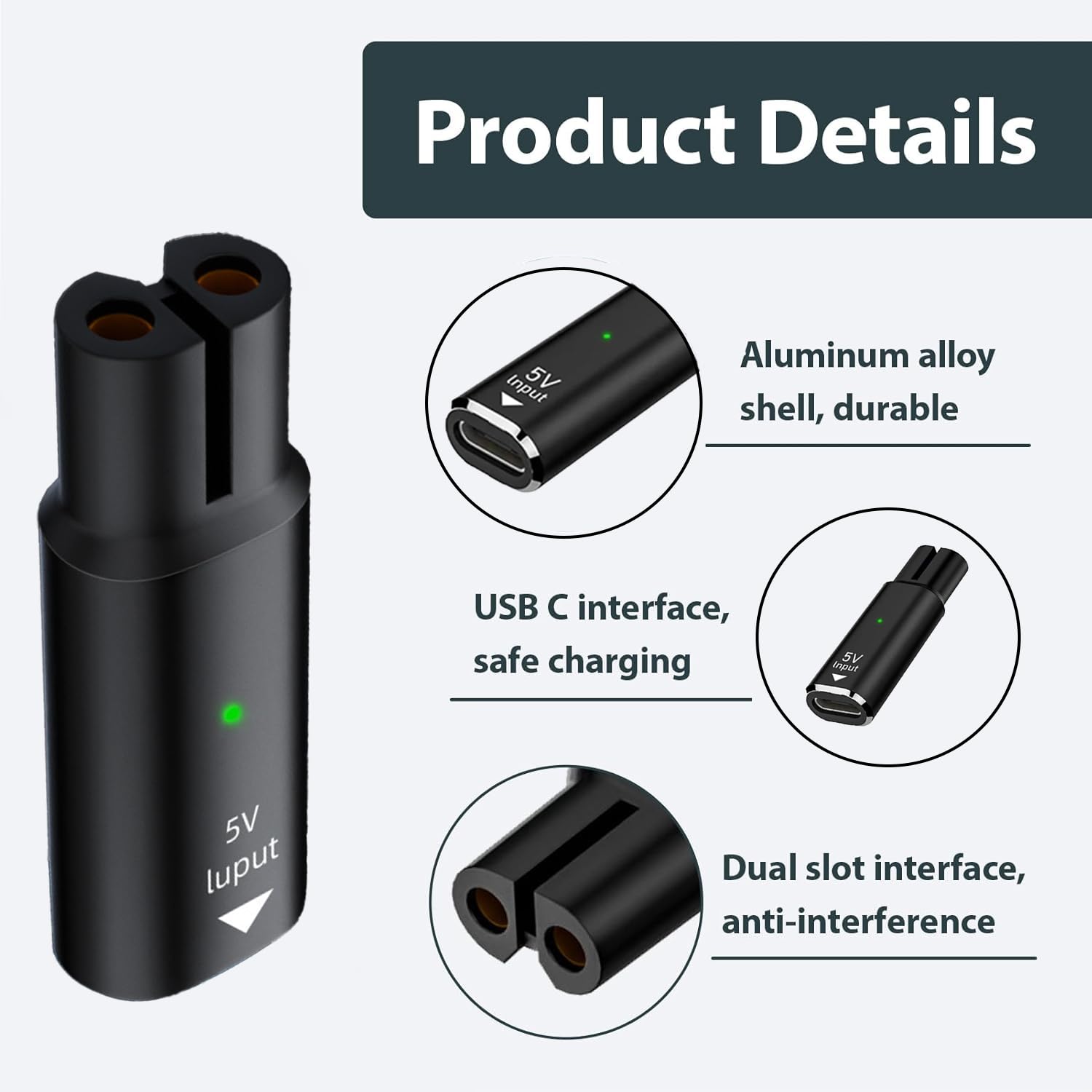 5V 15V USB Type C充電アダプター フィリップ - Beard Trimmer のレビューと価格