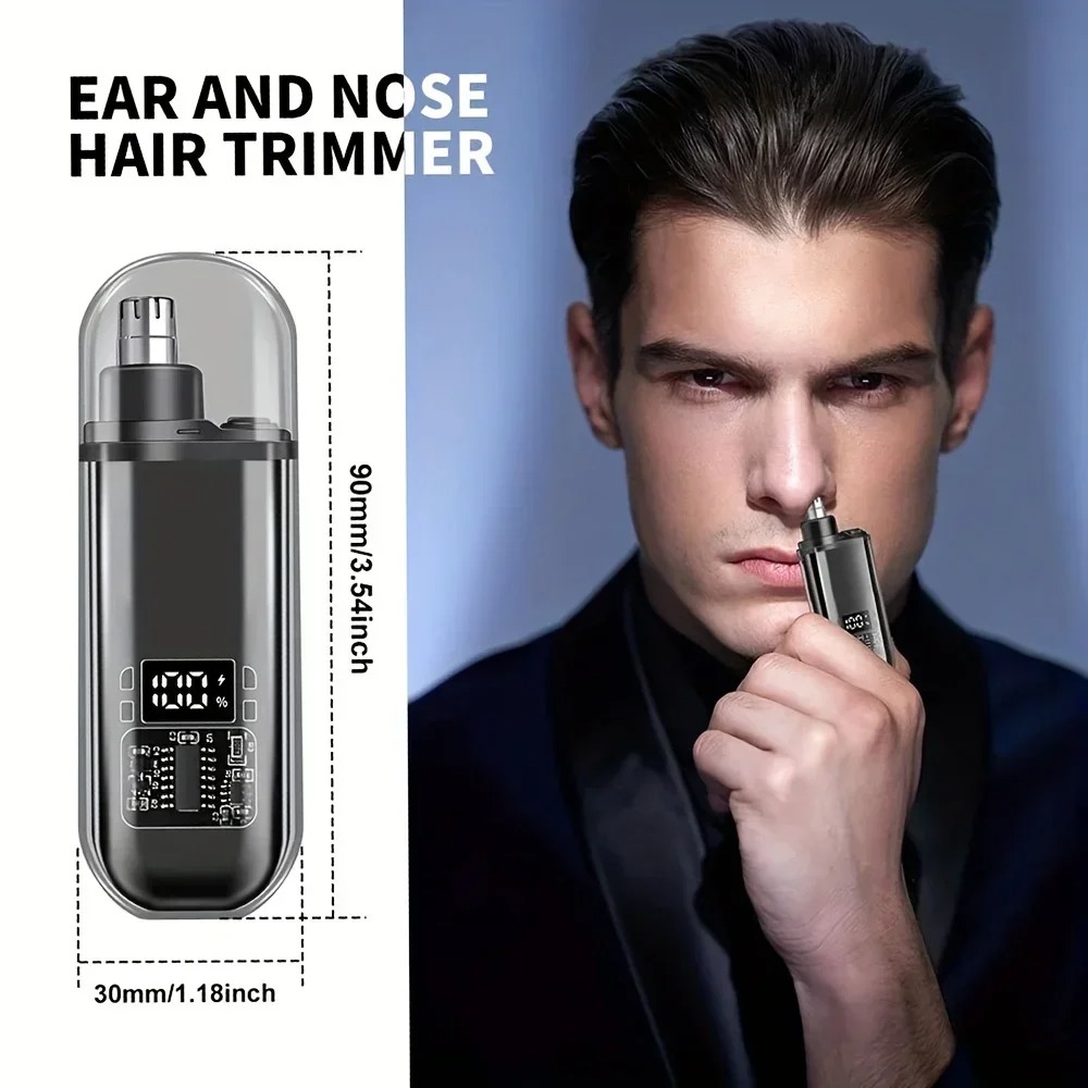 男性用鼻耳毛トリマー USB急速充電 ポータブル コンパクト - Nose Trimmer のレビューと価格