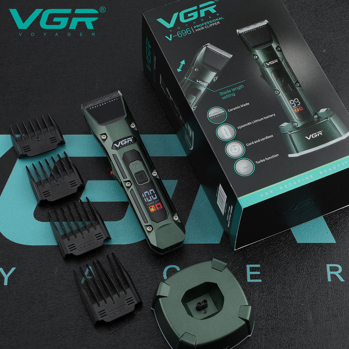 VGR V-696 新金属人気サロン理容室ヘアカット機プロフ - Electric Shaver Rotary のレビューと価格